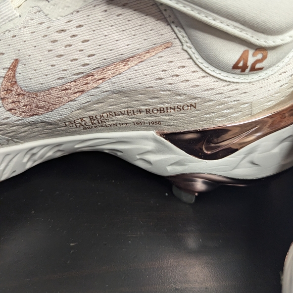 Mens Sizes Nike Alpha Huarache Elite 4 Mid Jackie Robinson Day Baseball Cleats - Picture 10 of 10